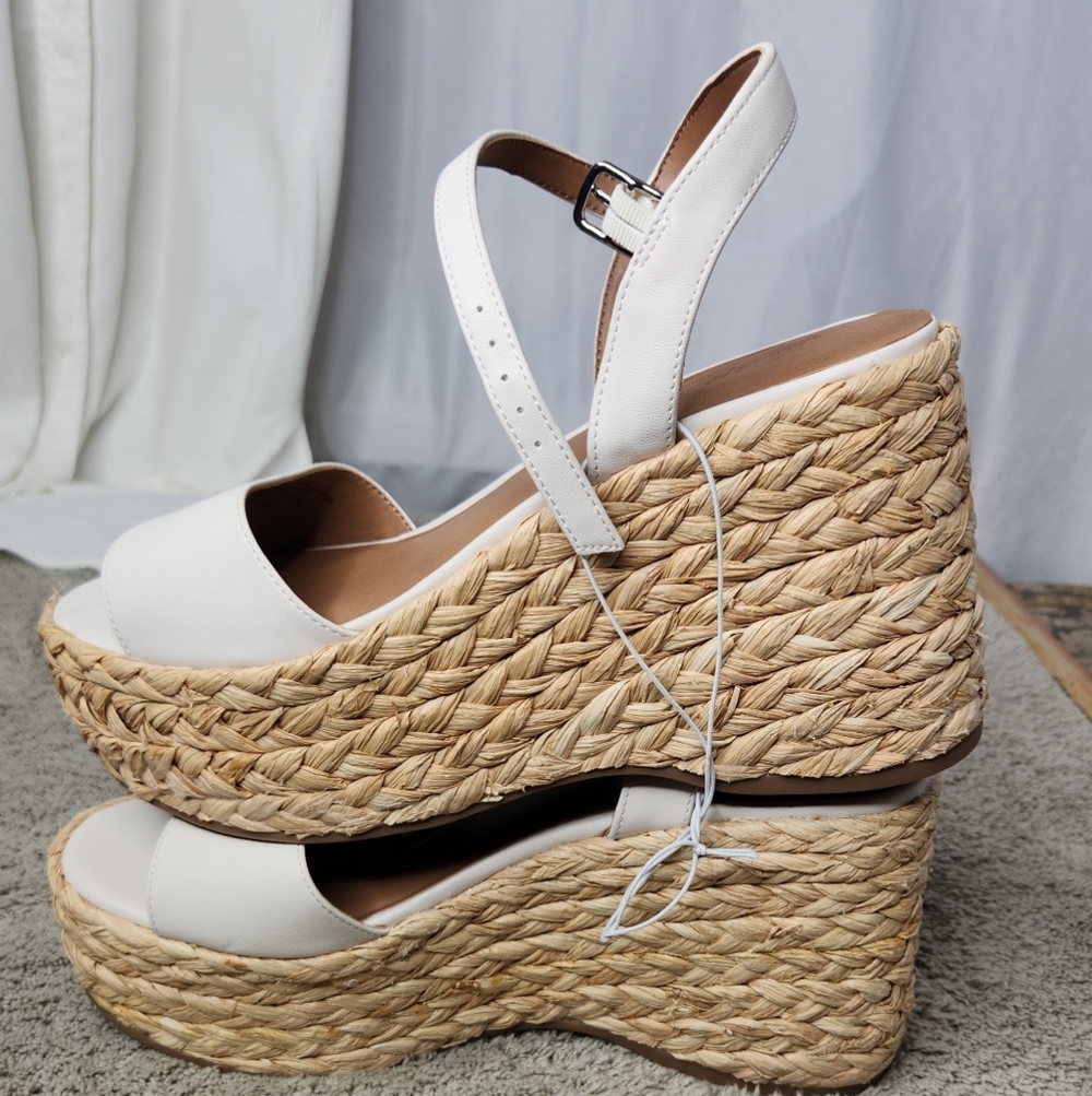 Women's Alisha Platform Wedge Heels w/ Memory Foam Insole Universal Thread 8 1/2 - Picture 8 of 14